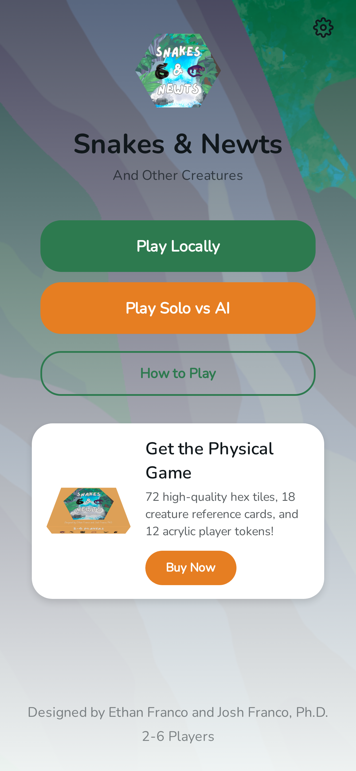 Snakes and Newts mobile app